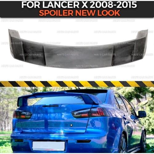Spoiler case for Mitsubishi Lancer 10 2008-2015 ABS plastic classic style aero wing dynamic molding decoration car styling