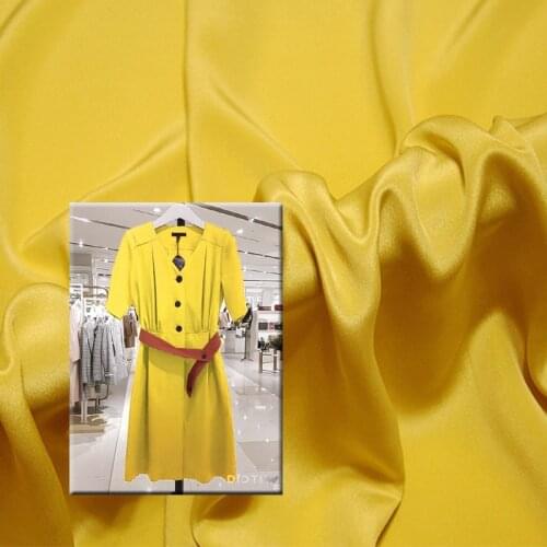 High-grade heavy silk crepe de chine fabric 30mm soft shirt dress crepe de chine silk fabric wholesale silk cloth 114cm