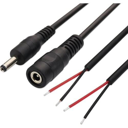 1pcs 2A DC Power Cable 3.5x1.35mm DC Cable 30cm 22AWG Extension Cord Male Female DC Cable For CCTV Camera LED Lights