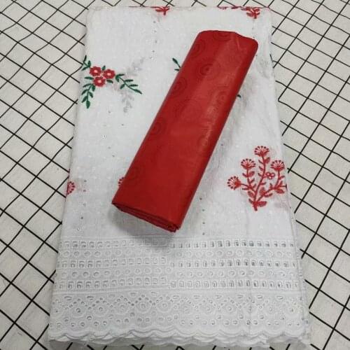 2.5 y Swiss Lace Fabric +2.5 y Bazin Brode Riche African Cotton Dry Embroidery Fabrics French Lace Fabric For Wedding