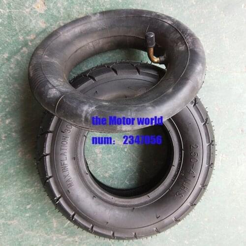 2.50-4 Tire + Inner TUBE 60/100-4 tyre out tire For Gas & Electric Scooter Bike metal valve TR87 Scooter wheelchair wheel