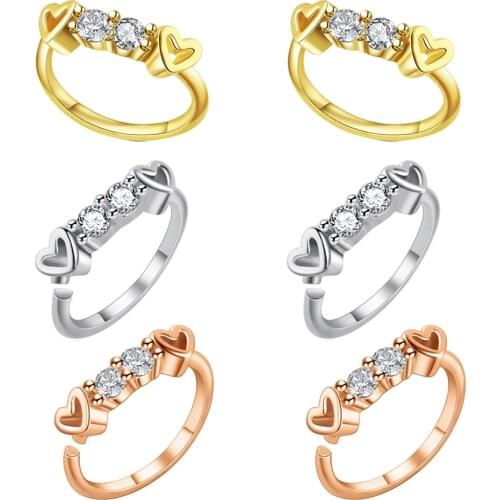 20G Horseshoe Circular Barbell and Nose Ear Daith Septum Clicker Ring with Clear CZ Gems Brass Copper Nose Cartilage Earrings