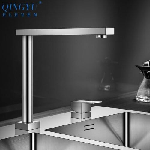 2020 NEW Lifting Faucet 304 Stainless Steel Kitchen Sink Faucet Hot And Cold Water Faucet Independent Switch Tap