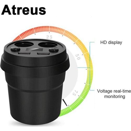 Atreus For Mitsubishi ASX Suzuki Subaru AcuraJeep Renegade Fiat 500 Hyundai 3.1A Multi-function Car Charger Cigarette Lighter