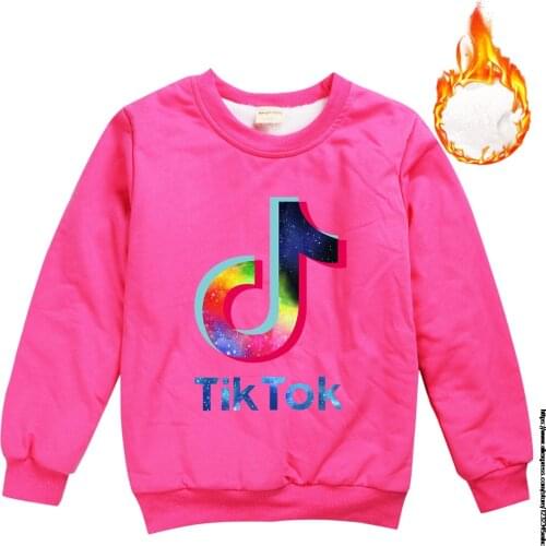 Tik Tok 2-11Years Cartoon Tik Tok Children Boys Sweater Spring Autumn 2021 New Baby Kids Boys Girls Clothes Chid Boys T Shirts