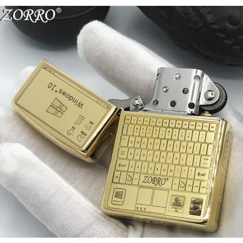 Interesting Computer Keyboard Pattern Kerosene gasoline petroleum oil cigarette lighter Boyfriend birthday Smoking igniter gift