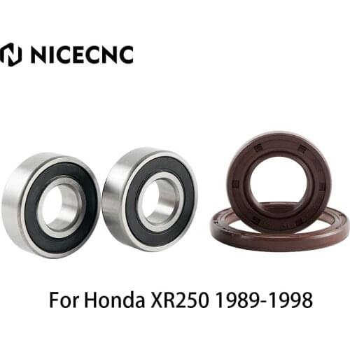 NICECNC Front Wheel Bearing and Oil Shaft Seal Kit for Honda XR250 XR 250 1989-1998 1997 1996 Temperature Range -40°C to 107°C