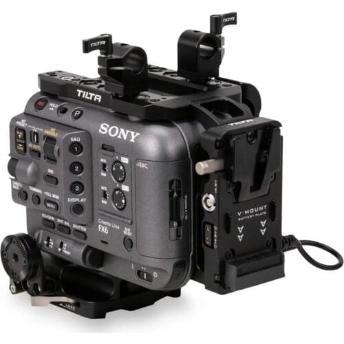 Tilta FX6 Camera Cage Accessory for Sony FX6 Kit Baseplate V mount V-lock Power Plate Top Plate Gold Mount Power supply