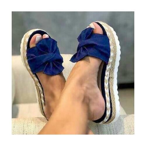 Summer womens sandals chunky casual slippers indoor outsider word beach slipper