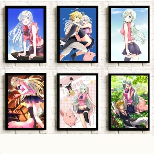 Wall Art Canvas Painting Nordic Prints Posters HD Anime The Seven Deadly Sins Sin Nanatsu No Taizai Meliodas Pictures Home Decor