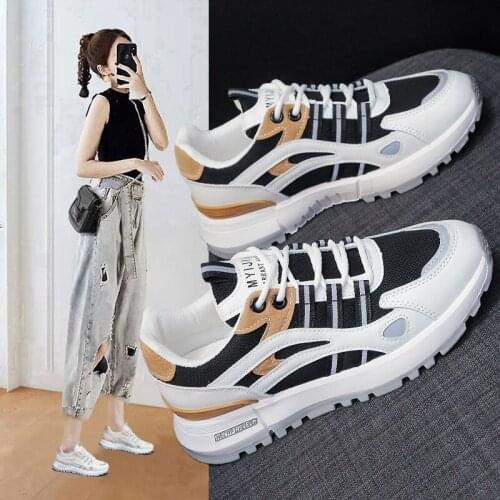 New breathable mesh non-slip soles fashion casual sports womens shoes Korean version of all-match net red womens shoes