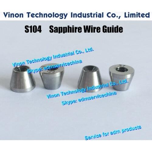 Ø0.16mm edm Wire Guide (Sapphire) S104 3080213, Upper Dies B 0.16mm 0205668 for AQ,A,EPOC series wire-cut edm machine