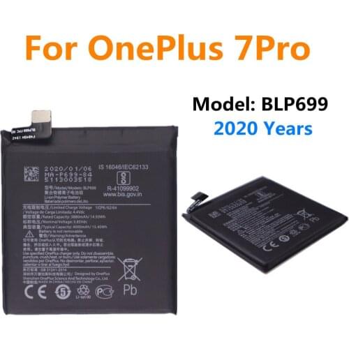 2020 Years BLP699 Original Replacement Battery For oneplus 7 Pro Phone Battery 4000mAh Batteries