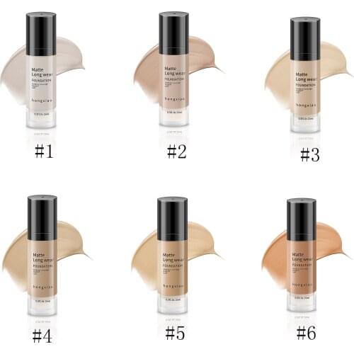 Base Face Liquid Foundation Cream Full Coverage Concealer Moisturizing Breathe Long Effectiveness Makeup Foundation