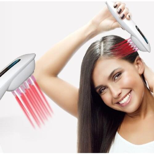 Rechargable Laser Hair Growth Comb for Hair Loss Treatment Head Massager Stimulate Follice Brush