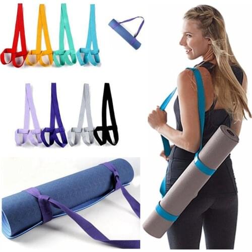 Yoga Mat Rope Adjustable Elastic Sports Sling Shoulder Carry Straps Belt Fitness Supplies Exercise Stretch Yoga Belt Fitness