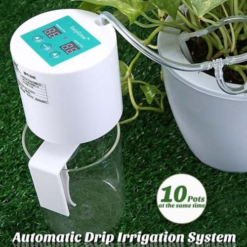 Plant Self-Watering Automatic Drip Irrigation System With 10m Tube Kits Home Sprinkler Garden Easy Watering Equipment