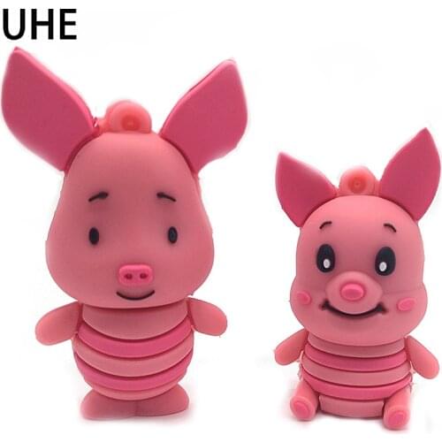Pig pen drive usb flash drive 4gb 8gb 16gb 32gb 64gb cartoon animal memory stick personalized gift thumb pendrive cle usb2.0