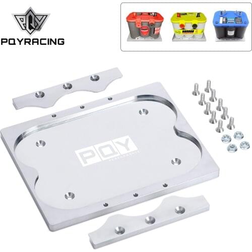 High Quality Group 34/78 For Optima Yellow Red Blue Battery Holder Tray Relocation Bracket Mount Aluminum PQY-BTD02-QY