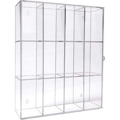 12-Grid Dustproof Display Case Jewelry Protective Boxes Holder Organizer