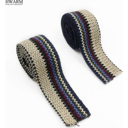 12yard 3.2cm Mixed-color Ethnic Windweave Belt Lace fabric ribbon wedding Curtain Garment Accessory Material Characteristic Lace