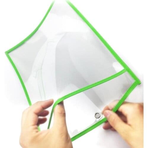 20pcs Dry Erase Pockets Worksheet Sleeves Shop Work Ticket Holder 10x14 inches Drawing Board Dry Brush Bag File Pocket