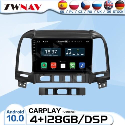2Din Android Radio Receiver For Hyundai Santa FE IX45 2006 2007 2008 2009 2010 2011 2012 Audio Stereo Video Player GPS Head Unit