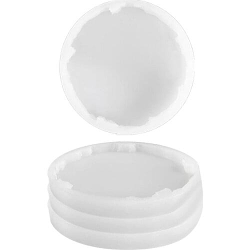 4 Pack Coaster Molds,Epoxy Resin Coaster Silicone Molds for Casting,Agate Coaster Mold,Tray Molds,Coaster Molds Set