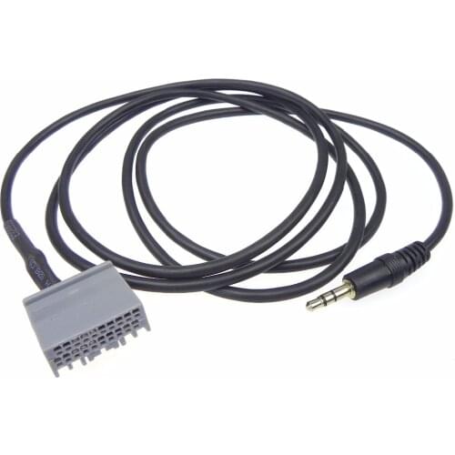 5pcs High Qualty HS Car 3.5mm AUX-in Audio Cables Adapter For Honda Civic 2006-2013 CRV 2008-2013 cable length 43cm