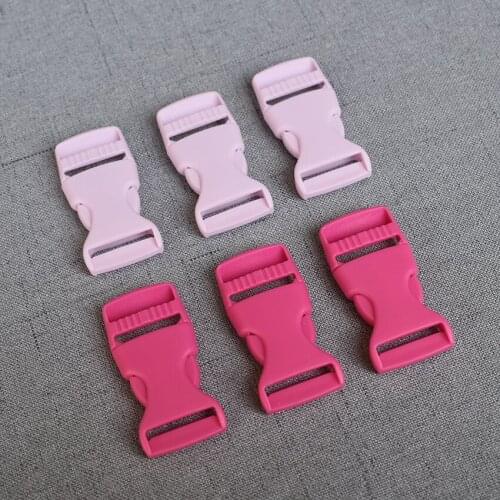 50 Pcs/Lot 25mm Colourful Plastic Release Buckle Strap For Bag Dog Collar Necklace Bracelet Paracord Sewing Accessory