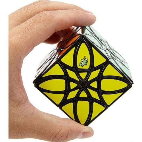 57mm Smooth Shape 4 Corner Magic Cube Twist Puzzle Brain Teaser Easy Turning Toys Adults Children Birthday Xmas New Year Present