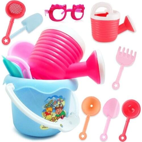 9pcs New Colorful Beach Sand Toys For Children Cute Funny Educational Game Kids Beachside Classic Enlighten Transportation