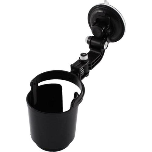 Car Auto Black 9.5cm Drink Can Cup Bottle Adjustable Holder Bracket