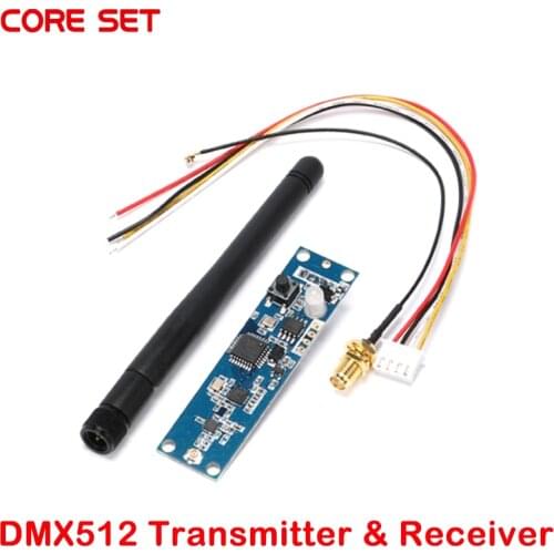 1set 2.4Ghz Wireless Transceiver DMX 512 2 in 1 Transmitter & Receiver PCB Modules Board with Antenna Controller Wifi Receiver