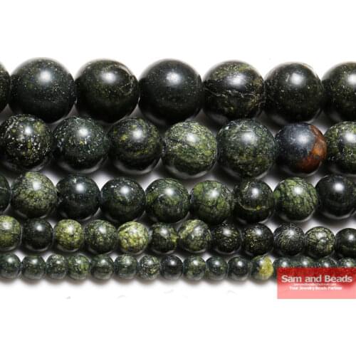 Free shipping Natural Stone Green Snakeskin Snowflake agat Beads 15" Strand 4 6 8 10 12MM Pick Size For Jewelry Making GSAB21