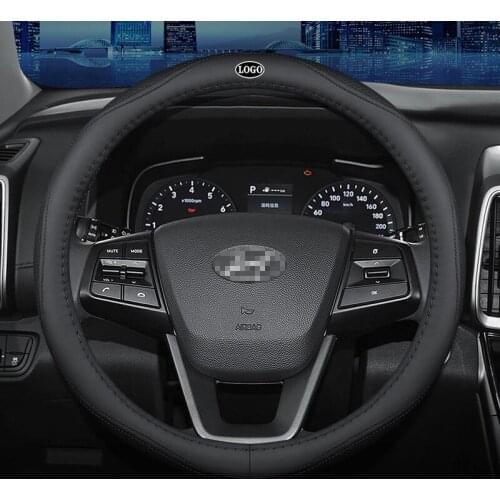 Car Steering Wheel Cover Set for Hyundai Tucson Accent LAFESTA Elantra MISTRA Ix25 Ix35 I10 Breathable Car Styling Accessories