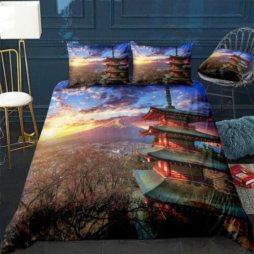 9 Quilt Cover Pillowcase 3Piece Comforter Bedding Set With Pillow Case Single Double Duvet Cover Home Decora