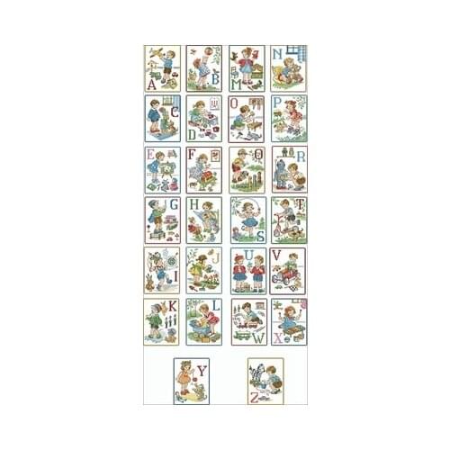 -LBP-26 game letters Needlework,For Embroidery,DIY 14CT Unprinted Arts Cross stitch kits Set Cross-Stitching Home Decor