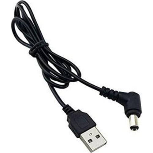 LBSC USB 2.0 A Type Male to Right Angled 90 Degree 5.5 x 2.5mm DC 5V Power Plug Barrel Connector Charge Cable 80cm