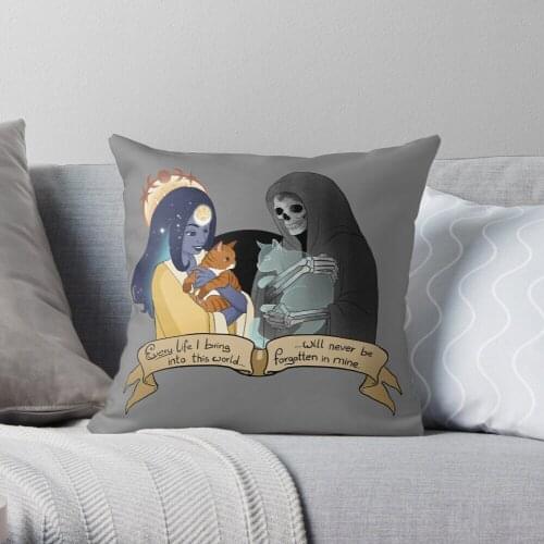 Life & Death Throw Pillow Cushion Cover Polyester throw pillows case on sofa home living room car seat decor 45x45cm