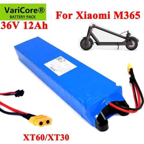 VariCore 36V 12.0Ah 18650 lithium battery pack For Xiaomi Scooter Foldable Smart Electric Mi Light Skateboard M365 Portable