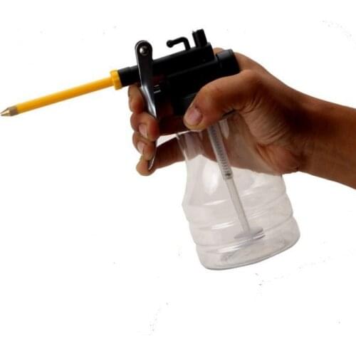 New!oiler for greasing Transparent Oil Can Lubrication High Pressure Pump Oiler Lubricating Oil Plastic Machine 250ml