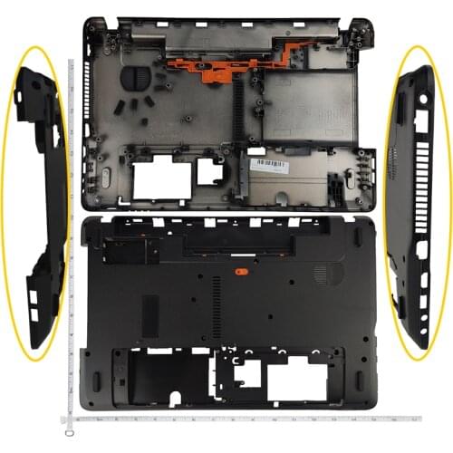 GZEELE Base Bottom Case Cover For Gateway NV55S05u NV57H NV55S NV55S07u NV55S14u Q5WTC lower case cover black