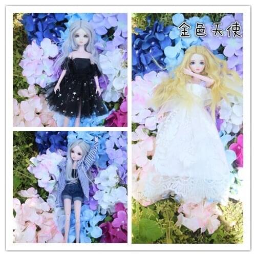 New Arrival 1/6 BJD/SD Doll 28cm 11 inch 14 jointed dolls Toy BJD dolls with Makeup dress wigs shoes