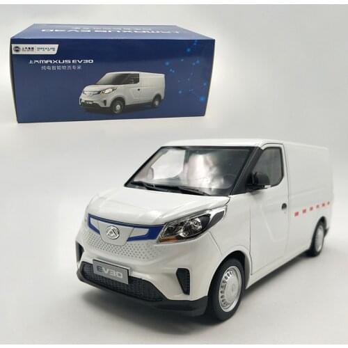New 1:18 MAXUS EV30 Electric Commercial Vehicle Transport Alloy Car Model Toys Diecast Metal Van Collection Adult Kids Gift Show