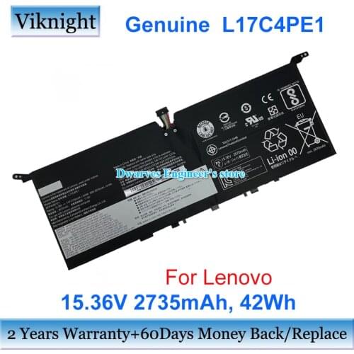Genuine L17C4PE1 5B10R32748 Battery 15.36V 2735mAh For Lenovo Yoga S730 YOGA S730-13 S730-13IWL81J0 Laptop