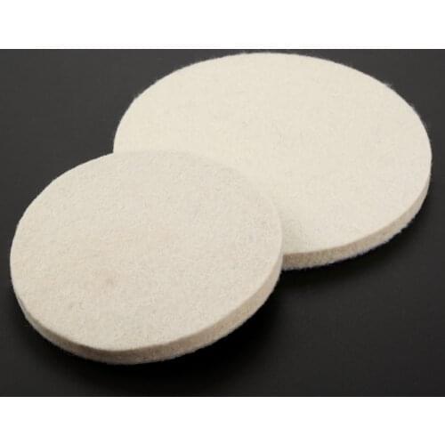 DRELD 1Pc 100mm /125mm Grinding Polishing Buffing Wheel Dremel Accessories Wool Felt Polish Polisher Disc Pad for Metal Ceramic