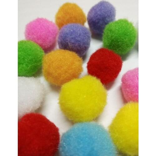 Sell different color 50 pcs / lot soft blankets round ball, about 22 mm, DIY Jewelry Jewelry Accessories