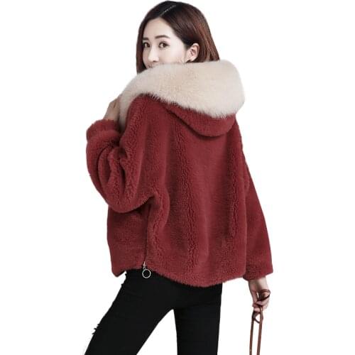 RTYFVH Fur Coats With Collar