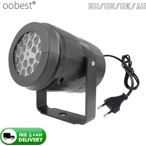 LED Stage Lights LED Snowflake Light White Snowstorm Projector Christmas Atmosphere Holiday Family Party Special Lamp